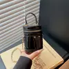 Bolso tipo cubo de nicho, efecto láser, acabado espejo de moda, mini bolso cubo redondo, bolso de hombro con cadena para mujer, bolso cruzado y bolso de mano