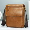 Comércio Exterior Transfronteiriça bolsa masculina Couro Genuíno Bolsa de Ombro Casual Couro de Vaca Bolsa Transversal Bolsa de Ombro para Negócios bolsa masculina