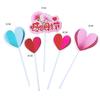 Dia das Mães Bolo Decoração Set Bandeira Love Daisy Sabonete Flor Cabeça Cartão Borda Sobremesa Mesa de Panificação Plug-in
