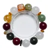 [Cachoeira de Estrelas Arco-Íris] Cristal Natural Verde Cristal de Cabelo Cristal Branco Fantasma Pulseira Feminina Mais Fácil de Combinar Pulseira de Presente Atacado