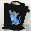 Bolsa de Lona con Estampado de Tigre para Grupo de Chicas Coreano Kpop 35X40 Bolso de Hombro Tote Diario Bolsa de Compras 0925-6