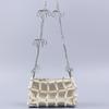 2022 Nova Pearl Hollow Plaid Crossbody Chain Bag Handmade Bead Bag Moda Nicho Feminino Bag Factory Outlet