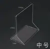 Divisor de Estante de Supermercado de Fábrica Fuente Forma de L Material de PVC Plástico Transparente Magnético Tablero Divisor para Tienda de Conveniencia de Supermercado