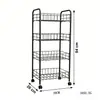 Carrinho Porta-Trecos Multifuncional Personalizado, Suporte de Chão com Múltiplas Camadas para Quarto de Estudante, Mesa de Cabeceira, Rack Simples para Diversos, Rack para Lanches