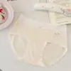 Nuevo Lindo Patrón de Conejo de Dibujos Animados Color Sólido Cómodo Suave Algodón Puro Simple Fresco Algodón Suave Pantalones Ropa Interior para Mujer
