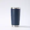 Fornecimento direto do fabricante 20oz copo de carro com revestimento em pó aço inoxidável 304 camada dupla isolamento a vácuo frio e quente copo rei do gelo copo de carro