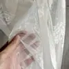 Tecido Azul Brilhante Líquido Ilusão Organza Laser Tecido para Vestido de Casamento Gradiente Malha Fundo para Fotografia Tecido para Roupa