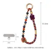 Cordón para Teléfono Móvil Estilo Chino Original Tejido a Mano Gama Alta Nicho Cadena para Teléfono Móvil China con Cuentas Cuerda Colorida de Xizang