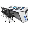 Consola de control de mando, consola de monitoreo inclinada, consola de despacho tipo piano, consola de operación de monitoreo, mesa de control central, banco de trabajo de mando