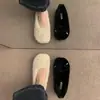 Pantuflas de gamuza de tacón bajo estilo coreano, nueva colección otoño/invierno 2026, forradas para abrigar, estilo mujer, con lazo y diseño de punta poco profunda