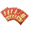 2026 Envelopes Vermelhos para Ano Novo, Casamento e Dinheiro da Sorte, Estampados a Ouro, Mil Yuan, Cem Yuan, Planos, Criativos, com o Caractere para Bênção, Papel Duro, Grande, Médio, Pequeno