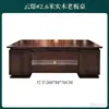 Escritorio Moderno de Madera Maciza de Nogal Negro Escritorio Ejecutivo Grande Combinación de Muebles para Oficina de Presidente Estilo Chino Nuevo Oficina de Presidente