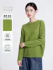 Blusa de tricô casual de outono, versátil, de corte solto com ombros caídos e mangas morcego, modeladora e elegante, versátil, estilo Issey Miyake