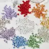 Cuentas de Cristal de Fresa Gota de Agua Agujero Horizontal Color Natural Vidrio Iridiscente Facetado Cuentas Sueltas Pulsera Hecha a Mano DIY Accesorios para Cadena de Teléfono