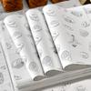 Papel de cojín para platos desechables, resistente al aceite, para hornear, tostadas, pasteles, bandejas de postres, papel de cojín, papel de regalo para fideos, embalaje