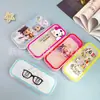 Caja de Gafas Transparente con Olas de Dibujos Animados al por Mayor Japonesa Linda Portátil Anticompresión Caja de Almacenamiento para Ojos Caja para Gafas de Sol