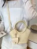Bolsa de Mão com Alça de Ombro e Transversal Yue Zi Design Estilosa Versátil Simples para o Dia a Dia Bolsa Cesta Moderna Tendência Bolsa Saco