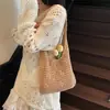 Bolso Grande de Paja Tejida para Mujer 2026 Nuevo Verano Vacaciones en la Playa Bolso Tejido Hueco Bolso de Mano y Hombro Versátil