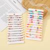 Pulsera de arcilla polimérica suave DIY de nuevo color transfronteriza retro de color mixto con cuentas juego de cuentas con letras amor pulsera de frutas