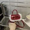Bolsa de Mão Fashionável com Laço Popular deste Ano 2025 Outono Nova Versátil Ins de Alta Qualidade Bolsa Transversal