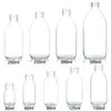 Garrafas de Xarope de Grande Capacidade 250 300 500ml Garrafas Transparentes para Líquido Oral 30ml Garrafas de Vidro Farmacêutico com Dosador 60ml