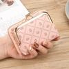 Nova Carteira Moda Feminina Zíper Curta Porta-Moedas Grande Capacidade Porta-Moedas com Clipe Bolsa Porta-Cartões com Múltiplos Compartimentos Carteira
