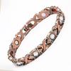 Pulsera Popular Transfronteriza Moda Europea y Americana Cruz Desmontable Imán Adornos de Mano Diamante Imán Pulsera de Metal para Mujer