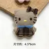 Broche de Peluche Lindo de Dibujos Animados del Gato Kt Accesorios para Ropa Infantil Muñeca Bordada Colgante Pasador Decoración
