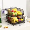 Tigela de Frutas Multicamadas para Casa, Cesta de Frutas para Mesa de Centro da Sala de Estar, Prato de Exibição para Armazenamento de Lanches Doces na Mesa de Jantar