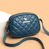 Nova Bolsa Quadrada Pequena Simples e Versátil, Bolsa de Ombro Feminina Rombo com Textura de Couro Macio de Alta Qualidade, Bolsa Transversal de Grande Capacidade com Temperamento