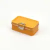 Caja de hojalata creativa con tapa abatible y un solo cierre Caja de hojalata DIY para artículos pequeños, caja de almacenamiento de joyas, caja de dulces, caja de té