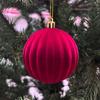 Venda Quente Transfronteiriça Bolas Decorativas de Natal Plástico Pintado Bolas Aveludadas Enfeites para Pendurar na Árvore de Natal Suprimentos para Montagem de Cenário