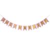 Retro Wedding Pull Flower Recém-casado Wedding Shooting Pull Flag Banner de decoração de noivado de casamento