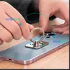 Suporte de Anel de Metal para Celular, Suporte Preguiçoso Rotatório e Dobrável, Suporte Adesivo para Mesa, Anti-Perda e Anti-Queda