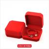 Caja de franela octogonal roja, caja de exhibición para ventana, caja de joyería, caja de regalo, caja de almacenamiento, puede tener LOGO