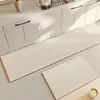 Tapete para Piso de Cocina de Tierra de Diatomeas, Tapete Antideslizante Absorbente de Agua de Terrazo de Lujo Ligero, Tapete Doméstico Largo Resistente a la Suciedad Limpiable Sin Lavado