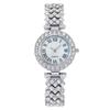 Tendencia de Moda Negocios Combinable Lujo Estrellas Incrustadas con Diamantes Elegante Set de Reloj de Cuarzo con Set de Pulsera Incrustada con Diamantes