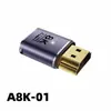 Adaptador HDMI 8K de Alta Definición Macho a Hembra Tipo Codo Tipo C Tipo D TV Computadora Proyector Pantalla Tipo U Proyección Uhd2.1