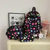 Conjunto Fofo Simples de Três Peças Mochila Feminina de Grande Capacidade Bolsa Escolar para Aluno do Ensino Fundamental Doce Bolsa Escolar Aluno do Ensino Fundamental Novo Estilo