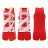 Traje de atletismo para salto de altura, salto de longitud, maratón, chaleco de entrenamiento para competición juvenil