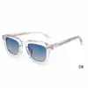 Óculos de Sol Quadrados da Moda Europeu Americano Luxo Leve Tendência Estilo de Rua Óculos de Sol Transfronteiriços Retrô Óculos de Acetato Toque de Luxo para Mulheres