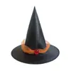 Acessórios de Vestuário Europeus e Americanos para Adultos e Crianças Chapéu de Bruxa Cosplay Estrela e Lua Malha Halloween Chapéu de Bruxa para Meninas