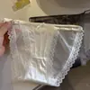 Ventas Directas de Fábrica Superventas Transfronterizos Satén de Seda de Hielo Adorno de Encaje Tiro Bajo Bragas para Mujer Tangas Sexy de Malla Sin Costuras