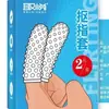 Paquete de 2 Mangas de Dedo de Cristal para Placer, Mangas de Dedo para Hombres y Mujeres, Juguetes Divertidos para Adultos