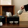 XYT Juego de Té Kung Fu Portátil para Viaje al Aire Libre, Juego Pequeño, Hogar, Bandeja de Té Simple, Tetera, Taza de Té, Juego de Té Personalizado