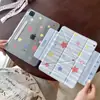 Diseño de pegatina lateral a cuadros con estrellas de graffiti, apto para fundas de tabletas iPad, Air/Pro/Mini 6, resistente a caídas, 13 pulgadas