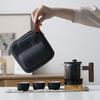 Conjunto de Chá de Viagem Youxiang: Conjunto de Xícaras de Chá Rápidas de Cerâmica para Uso Doméstico e Externo, Um Bule e Três Xícaras, Conjunto de Chá Kung Fu Portátil para Viagem