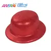 Sombrero de plástico PVC blister transfronterizo sombrero redondo dorado rosa Sombrero para fiesta festival disfraz Sombrero fiesta Sombrero para actuación de baile Sombrero Mágico