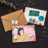 Tarjeta de Felicitación del Día del Maestro y Acción de Gracias, Tarjeta Pequeña Simple y de Alta Gama, Postal de Agradecimiento por Graduación Estilo Ins Hecha a Mano, Personalizable