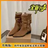 2026 Nuevo Estilo Temperamento Dama Botines Cómodos para Estar de Pie Mucho Tiempo Persona Baja Se Ve Más Alta Cómodos Elegantes Botas Martin